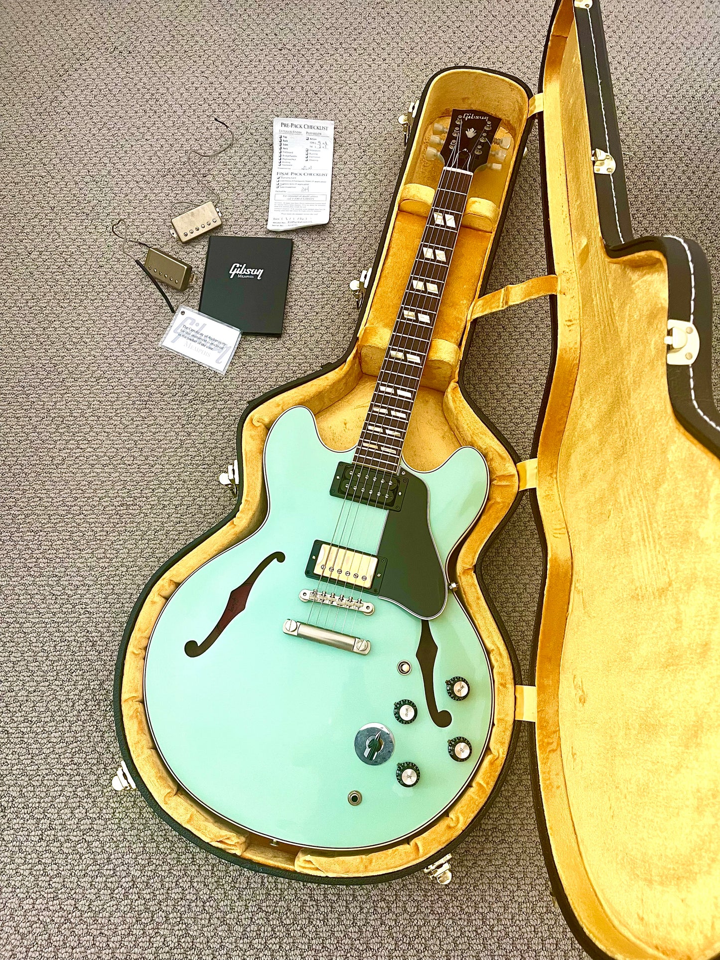 1964 Gibson Memphis ES-345 "64 SEAFOAM GREEN" + OHSC (2016 VOS)