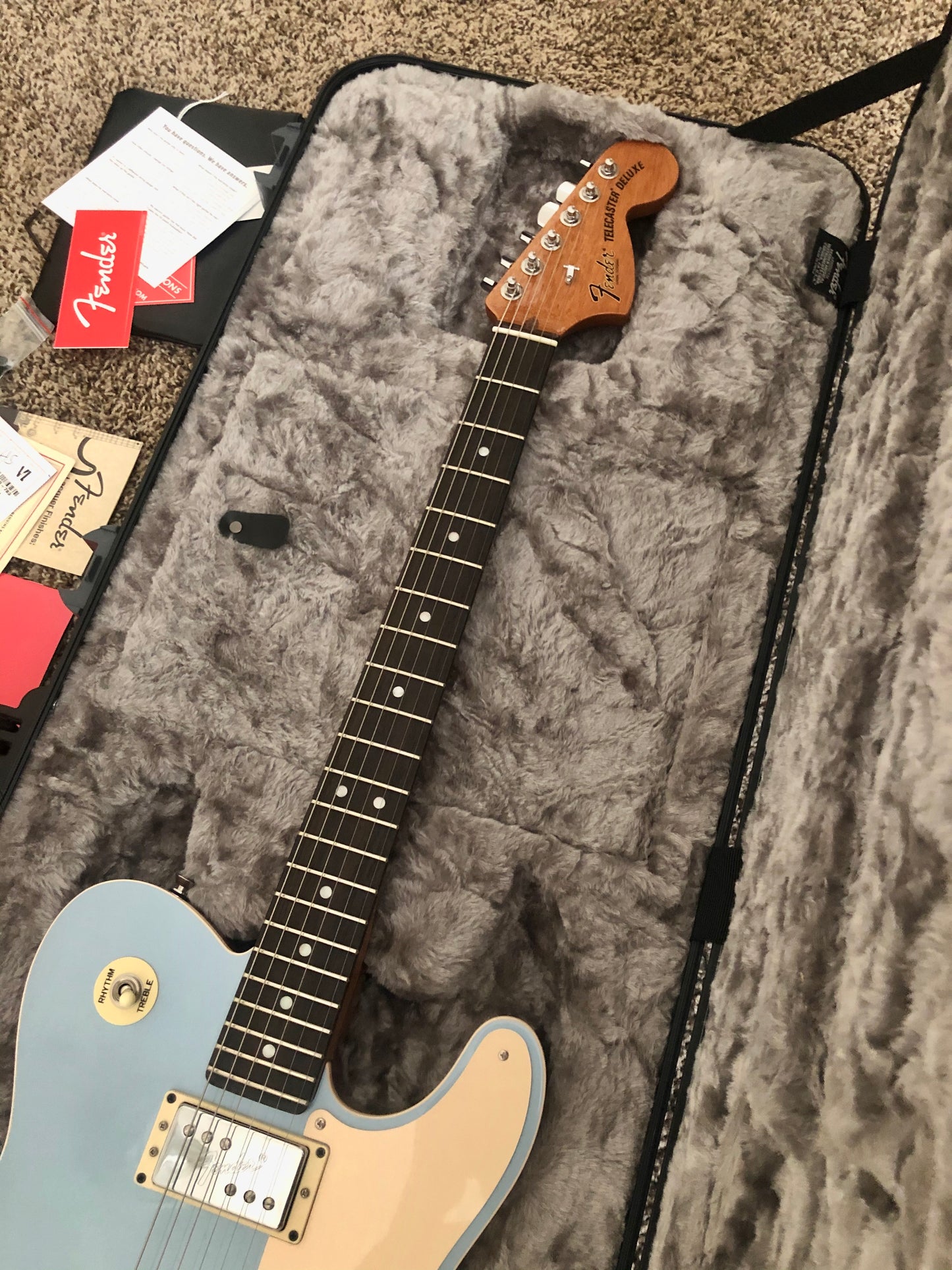 2018 Fender Blue Metallic "TROUBLEMAKER TELE" + OHSC