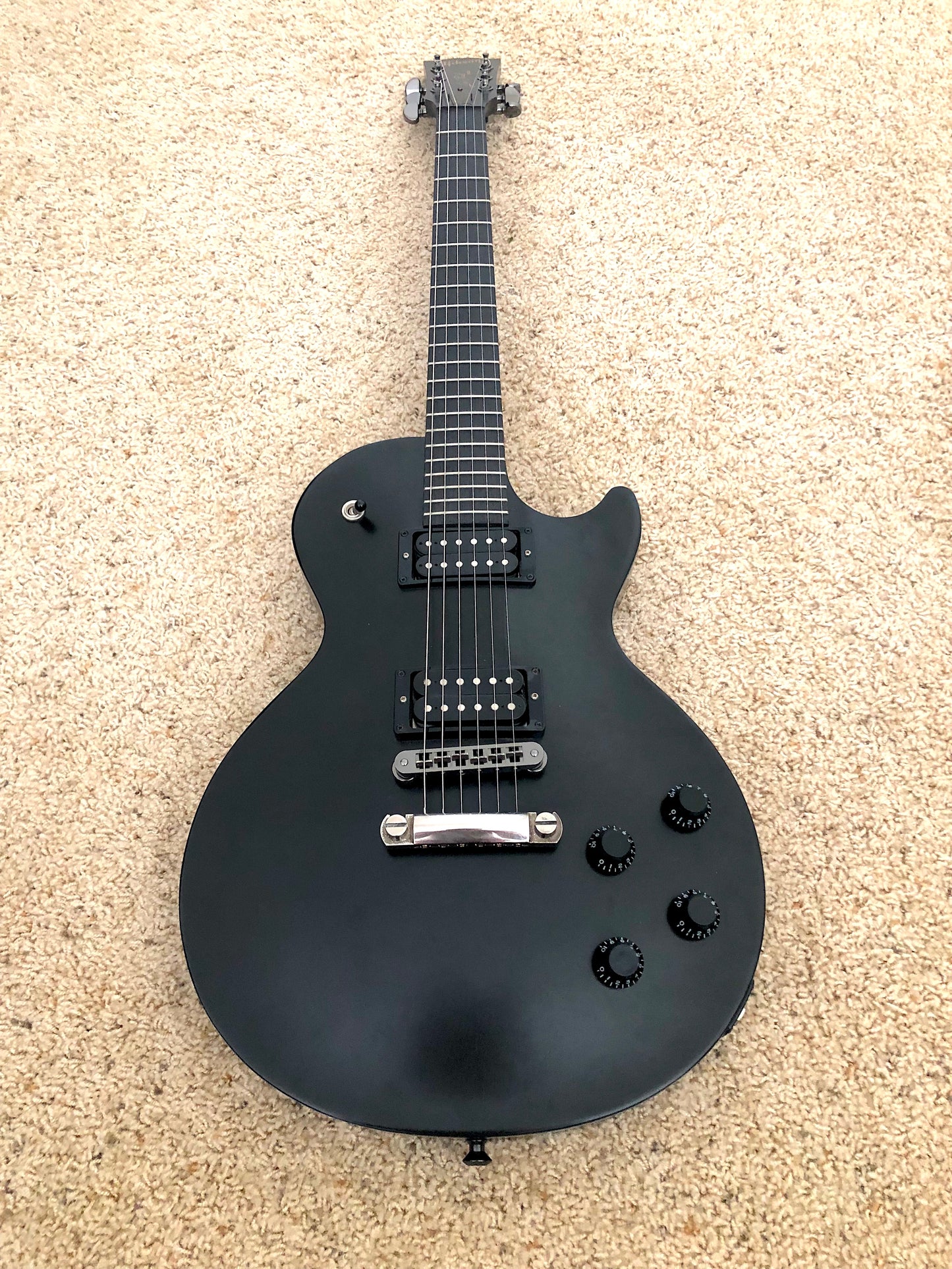 2011 Gibson Les Paul "GOTHIC BLACK MORTE" Satin + 90's HSC