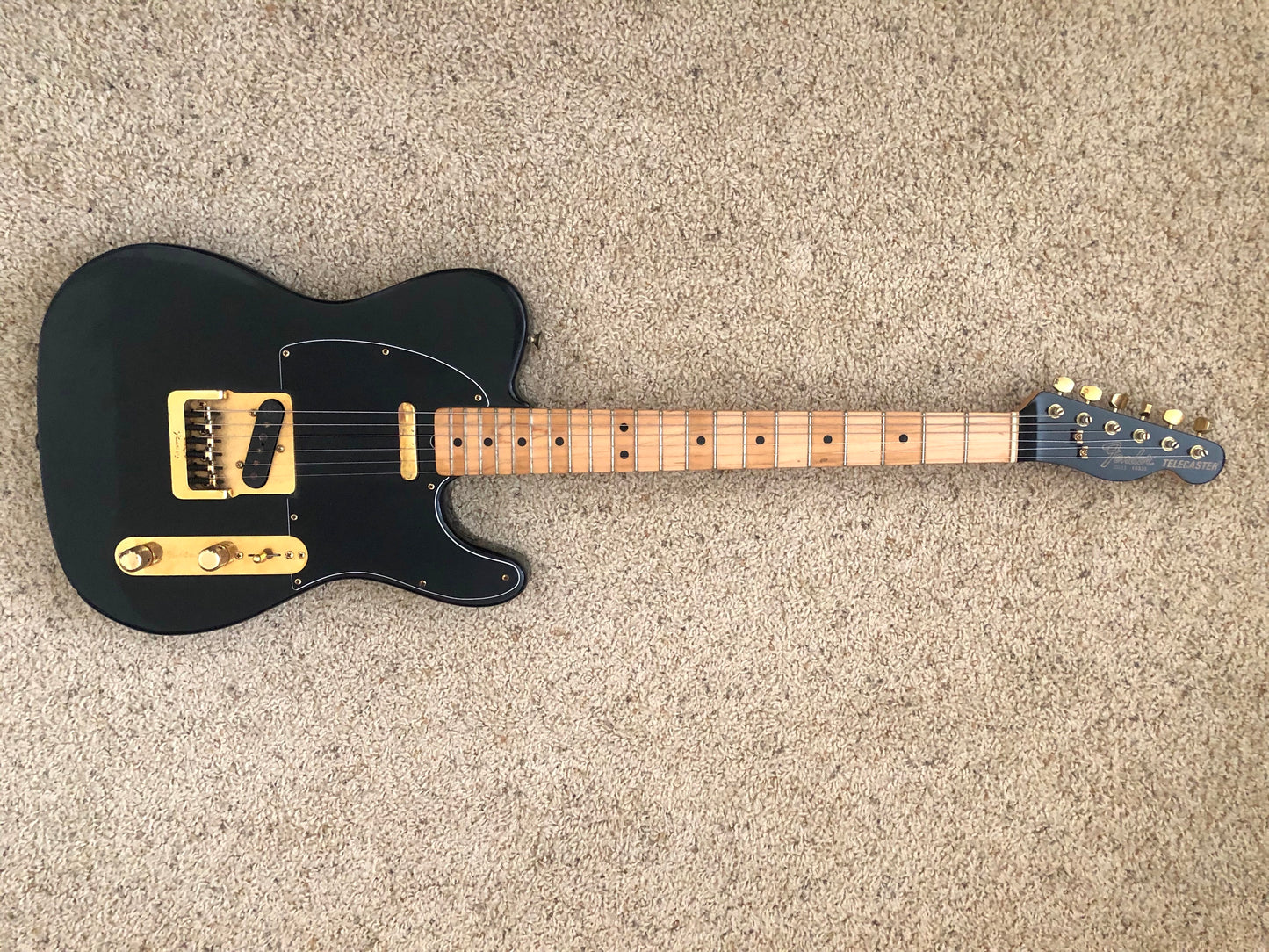 1981 Fender Telecaster "COLLECTORS EDITION" Black/Gold + OHSC