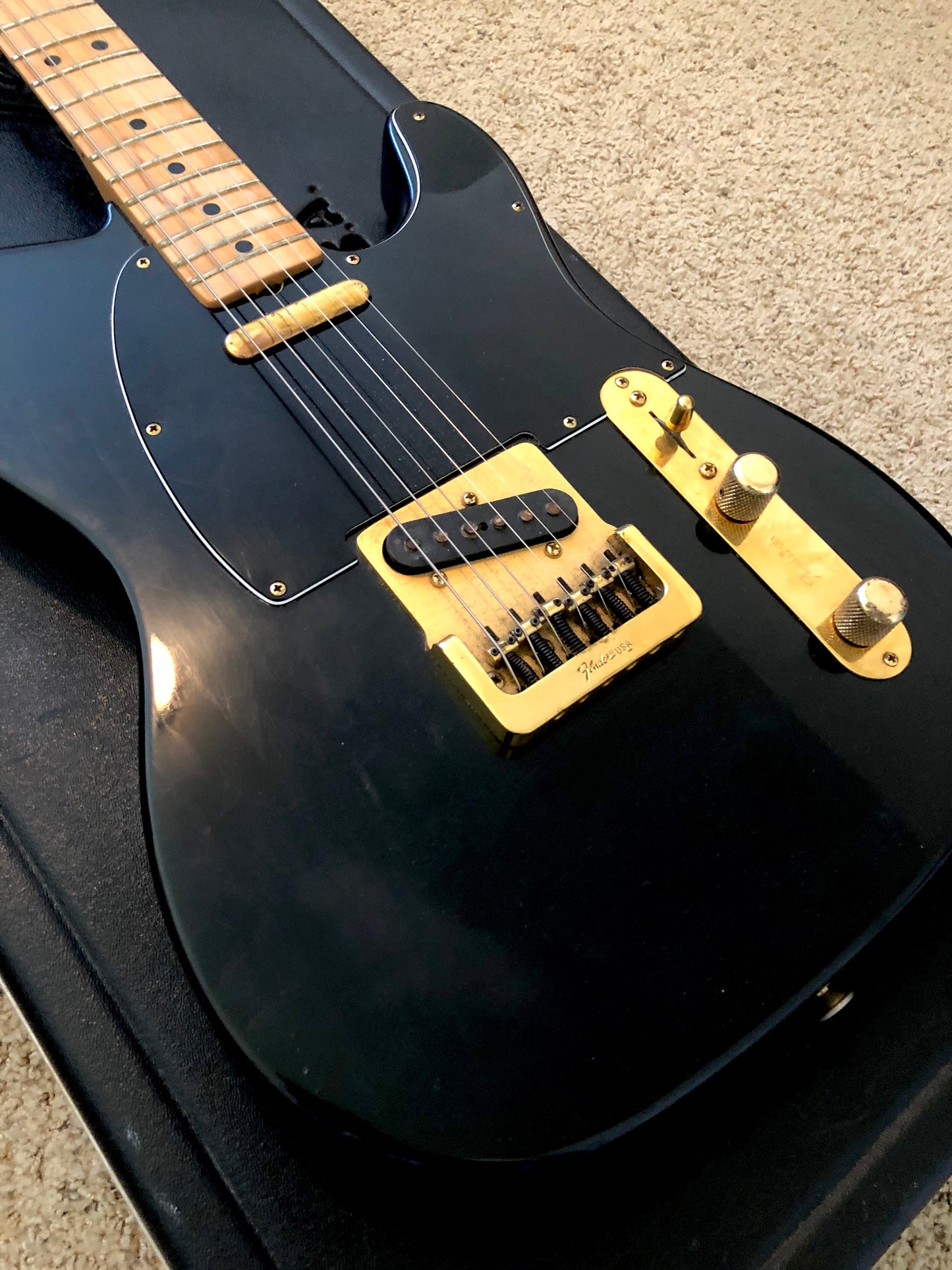 1981 Fender Telecaster "COLLECTORS EDITION" Black/Gold + OHSC