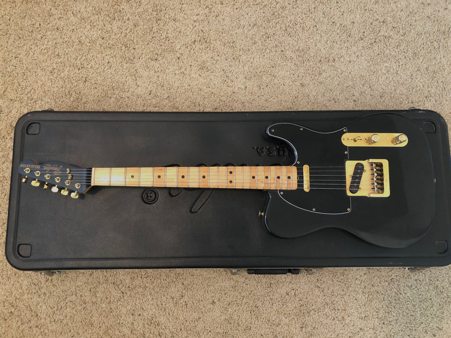 1981 Fender Telecaster "COLLECTORS EDITION" Black/Gold + OHSC