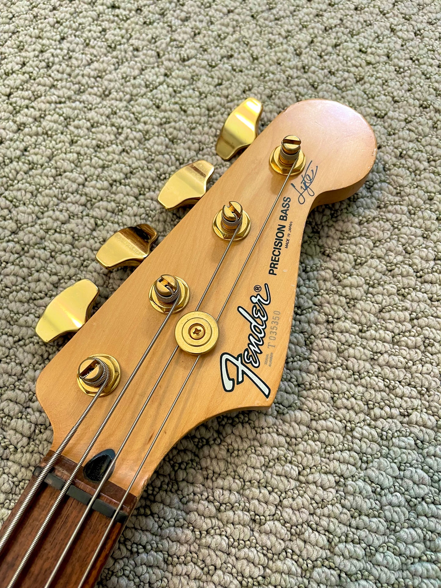 1994 Fender Japan Precision Bass Lyte Deluxe Natural + SIGNED + HSC