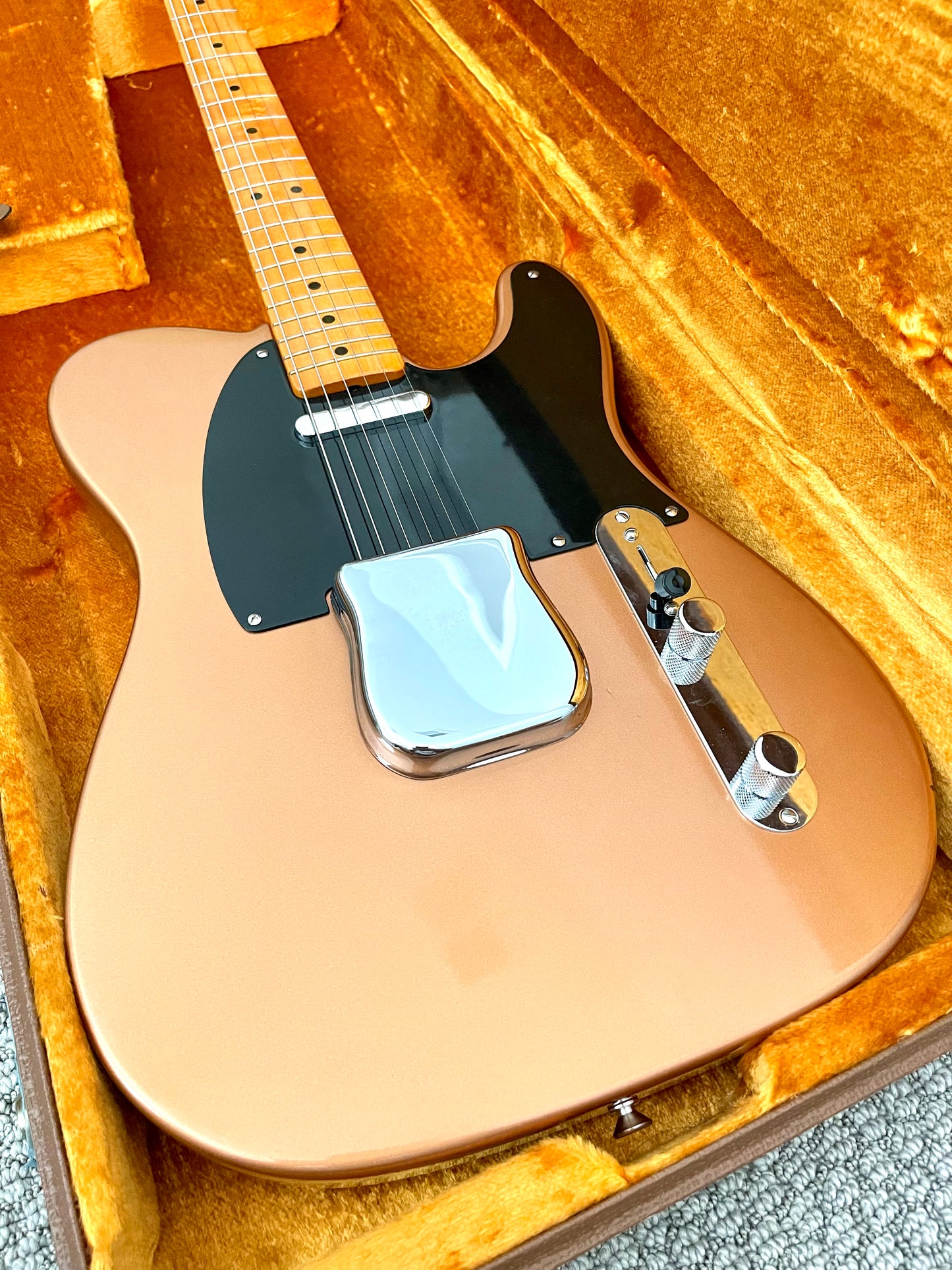 1997 Fender Telecaster "Coppercaster 52' AVRI" + Brown Fender Tweed HSC