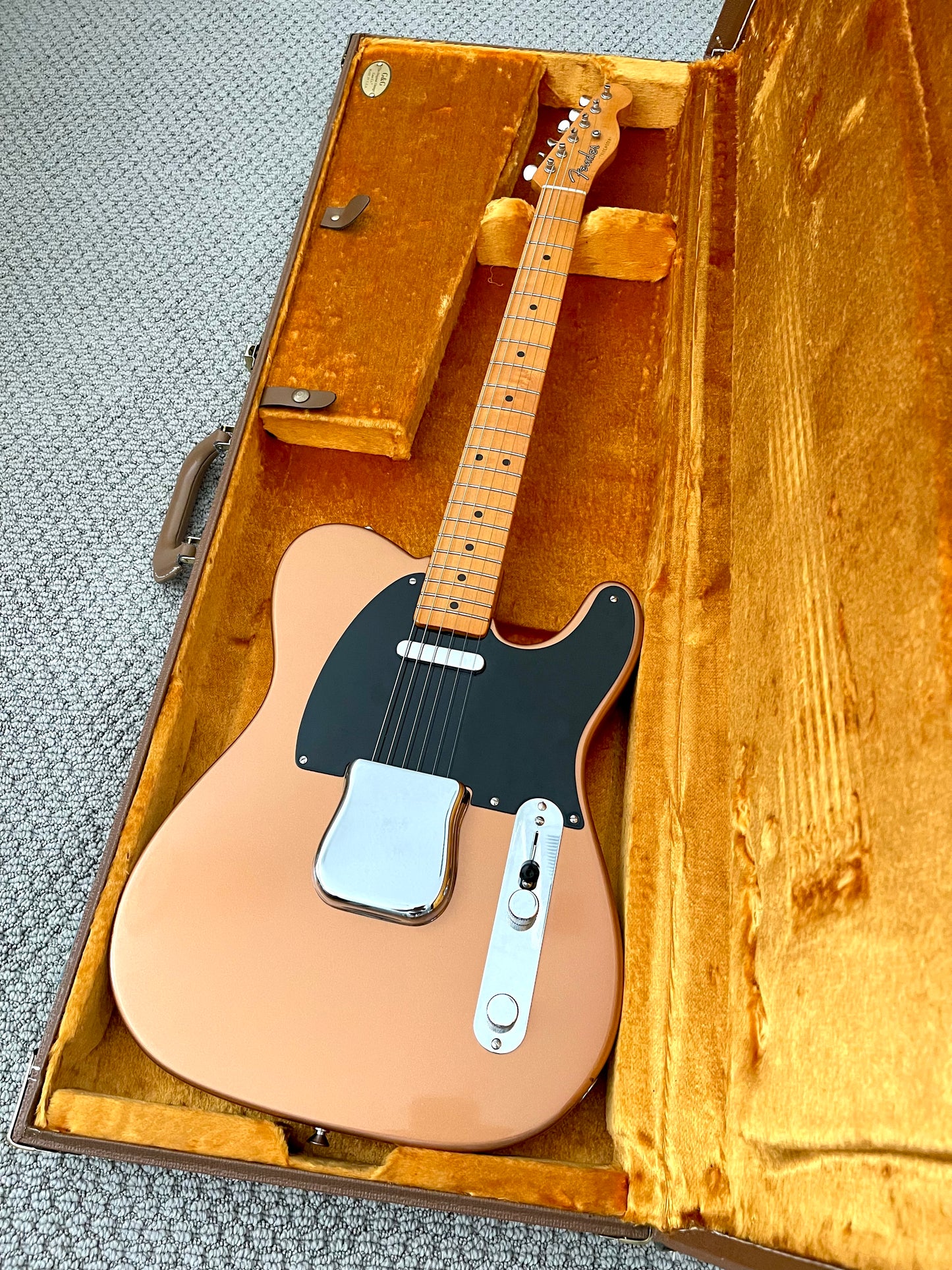 1997 Fender Telecaster "Coppercaster 52' AVRI" + Brown Fender Tweed HSC