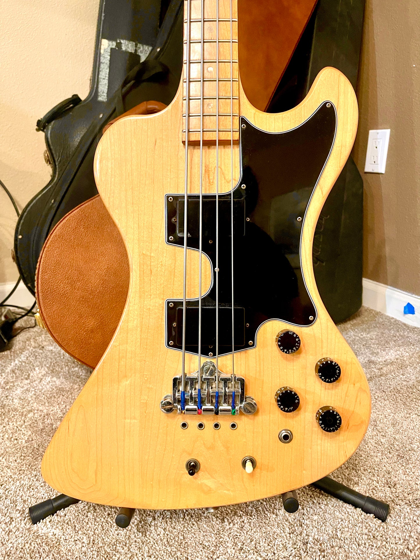 1978 Gibson RD Artist "NATURAL BLONDE" Electric (MOOG) Bass + OHSC