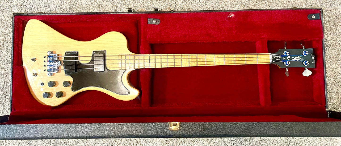 1978 Gibson RD Artist "NATURAL BLONDE" Electric (MOOG) Bass + OHSC