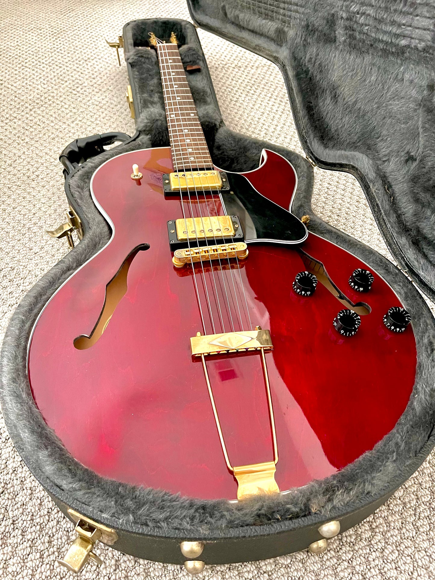 2002 Gibson ES-135 Natural Cherry Red + OHSC