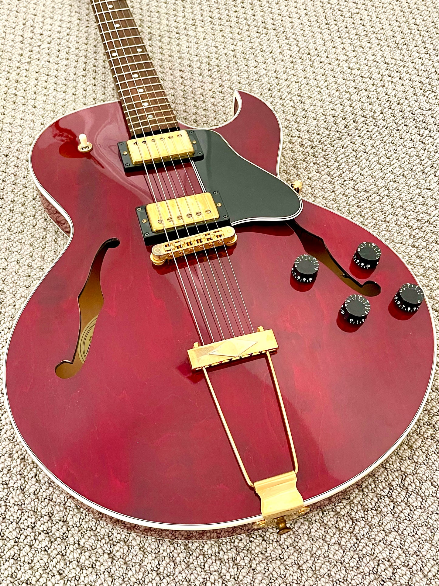 2002 Gibson ES-135 Natural Cherry Red + OHSC