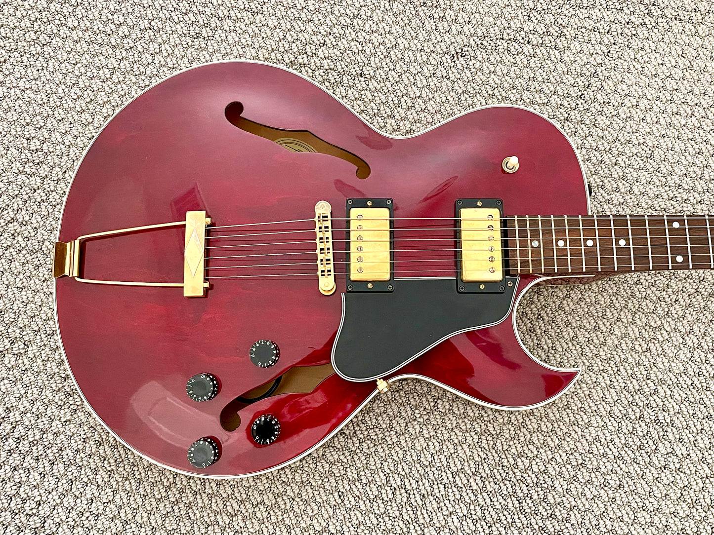 2002 Gibson ES-135 Natural Cherry Red + OHSC