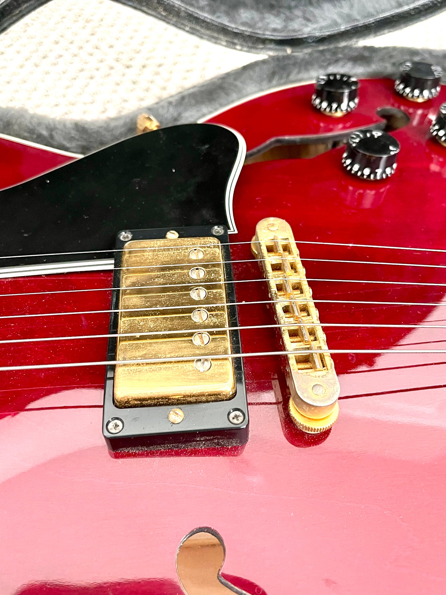 2002 Gibson ES-135 Natural Cherry Red + OHSC