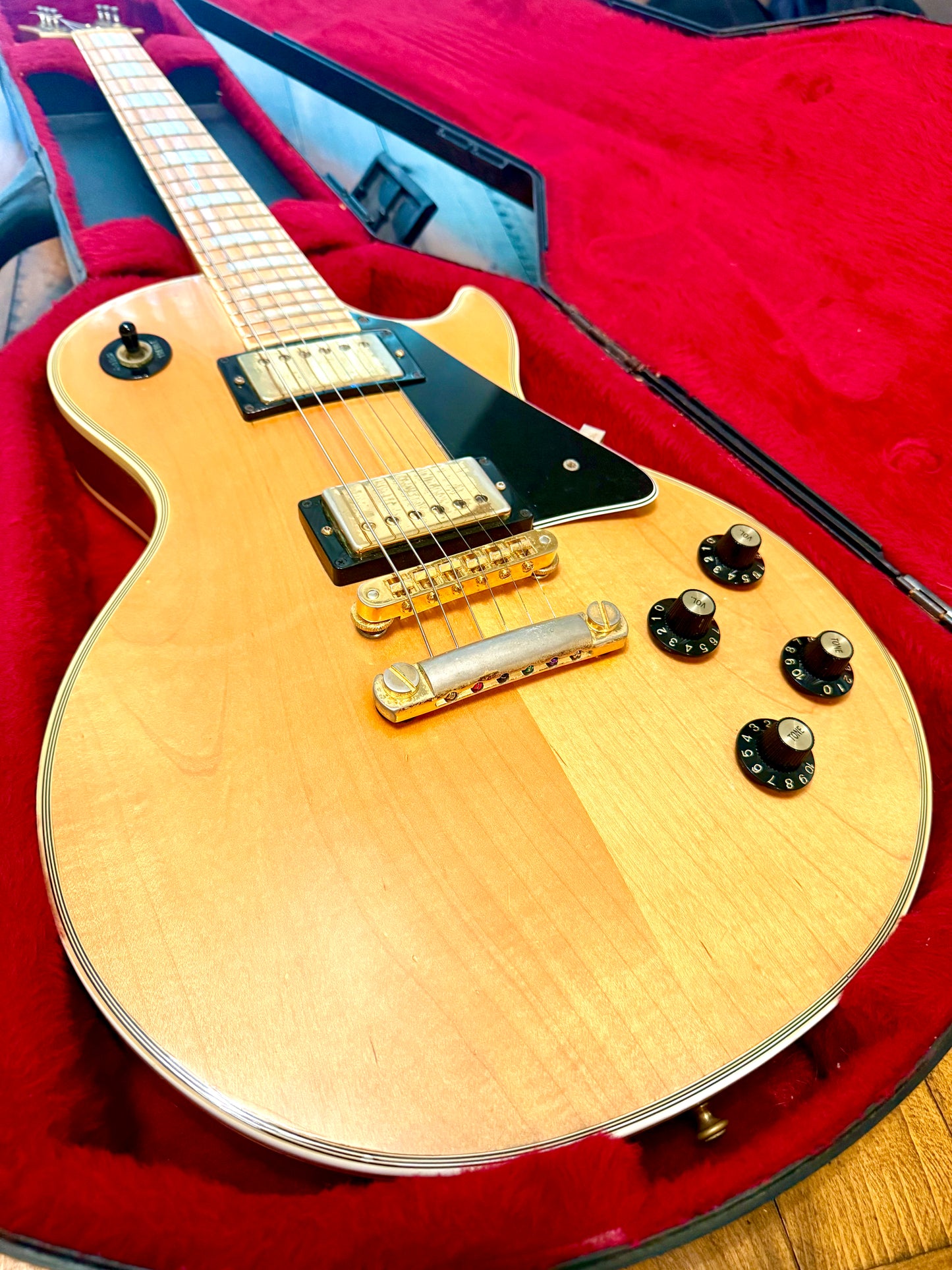 1979 Gibson Les Paul Custom Maple "BLONDE BEAUTY" + OHSC (Chainsaw)