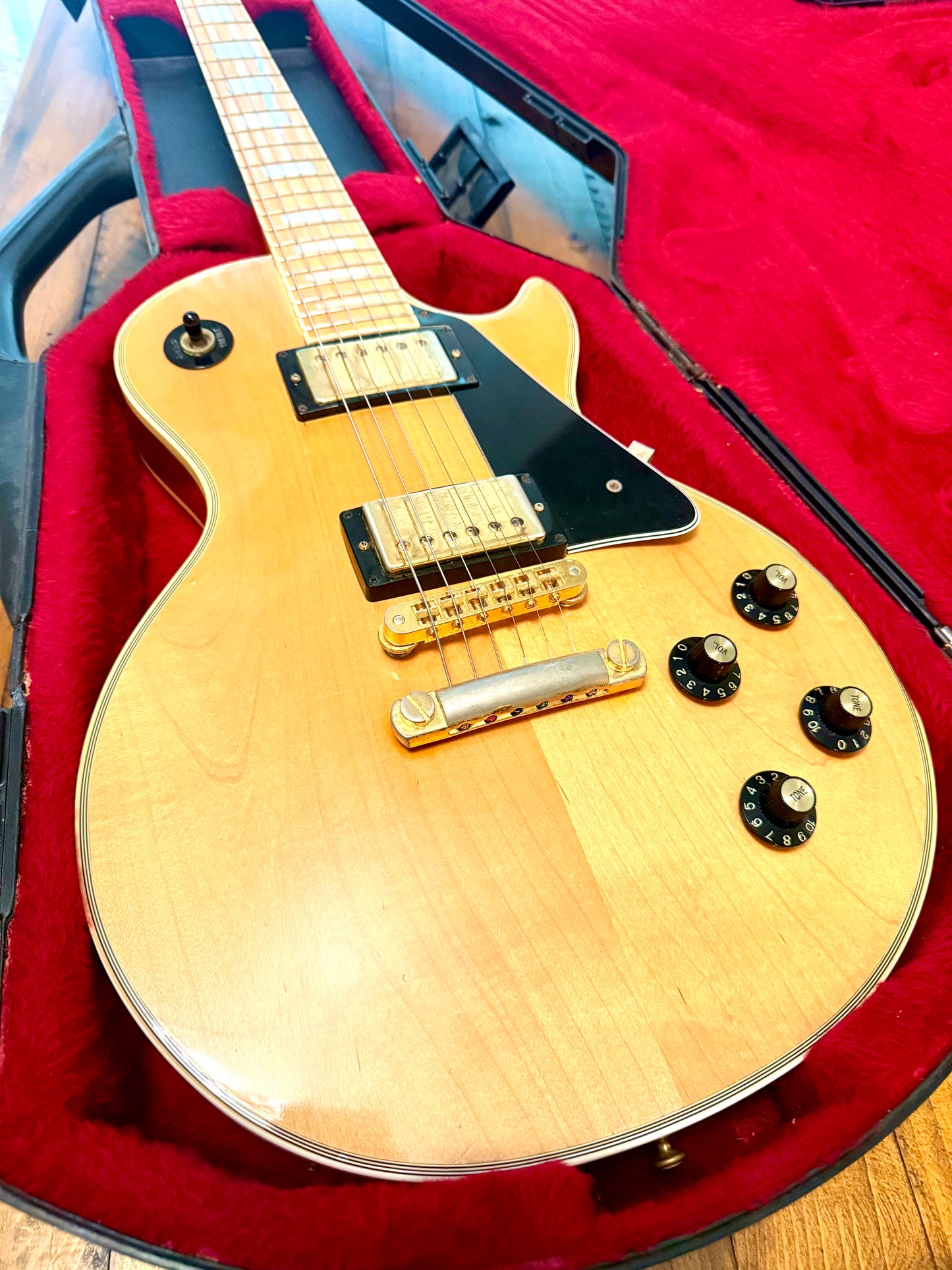 1979 Gibson Les Paul Custom Maple "BLONDE BEAUTY" + OHSC (Chainsaw)