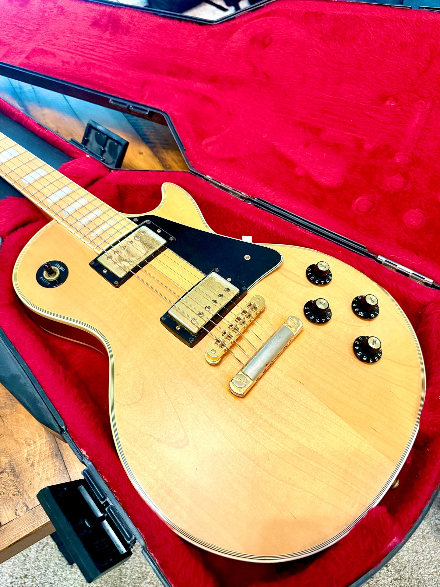 1979 Gibson Les Paul Custom Maple "BLONDE BEAUTY" + OHSC (Chainsaw)