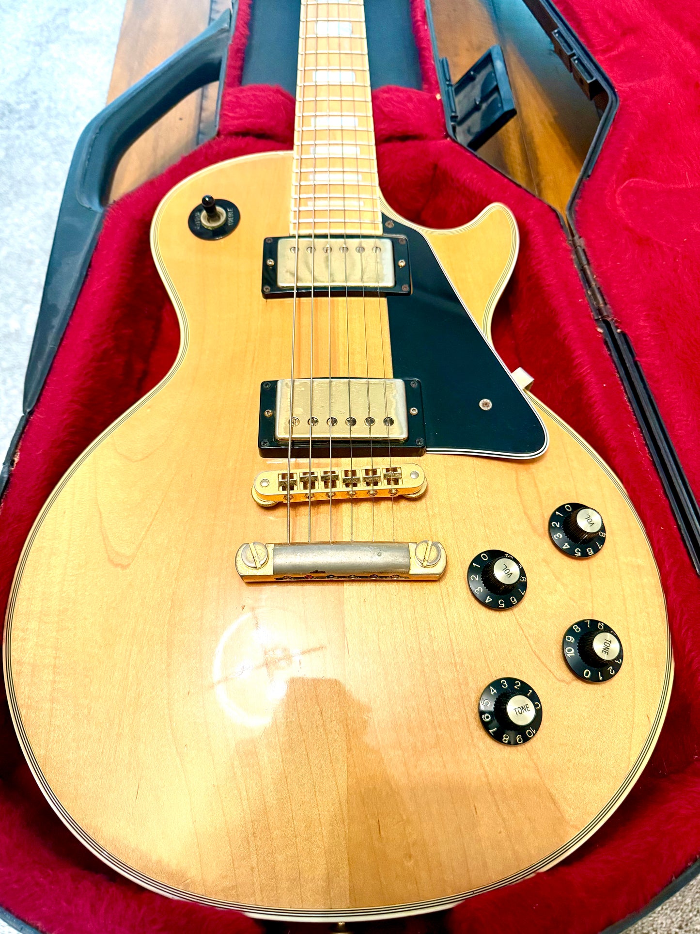 1979 Gibson Les Paul Custom Maple "BLONDE BEAUTY" + OHSC (Chainsaw)