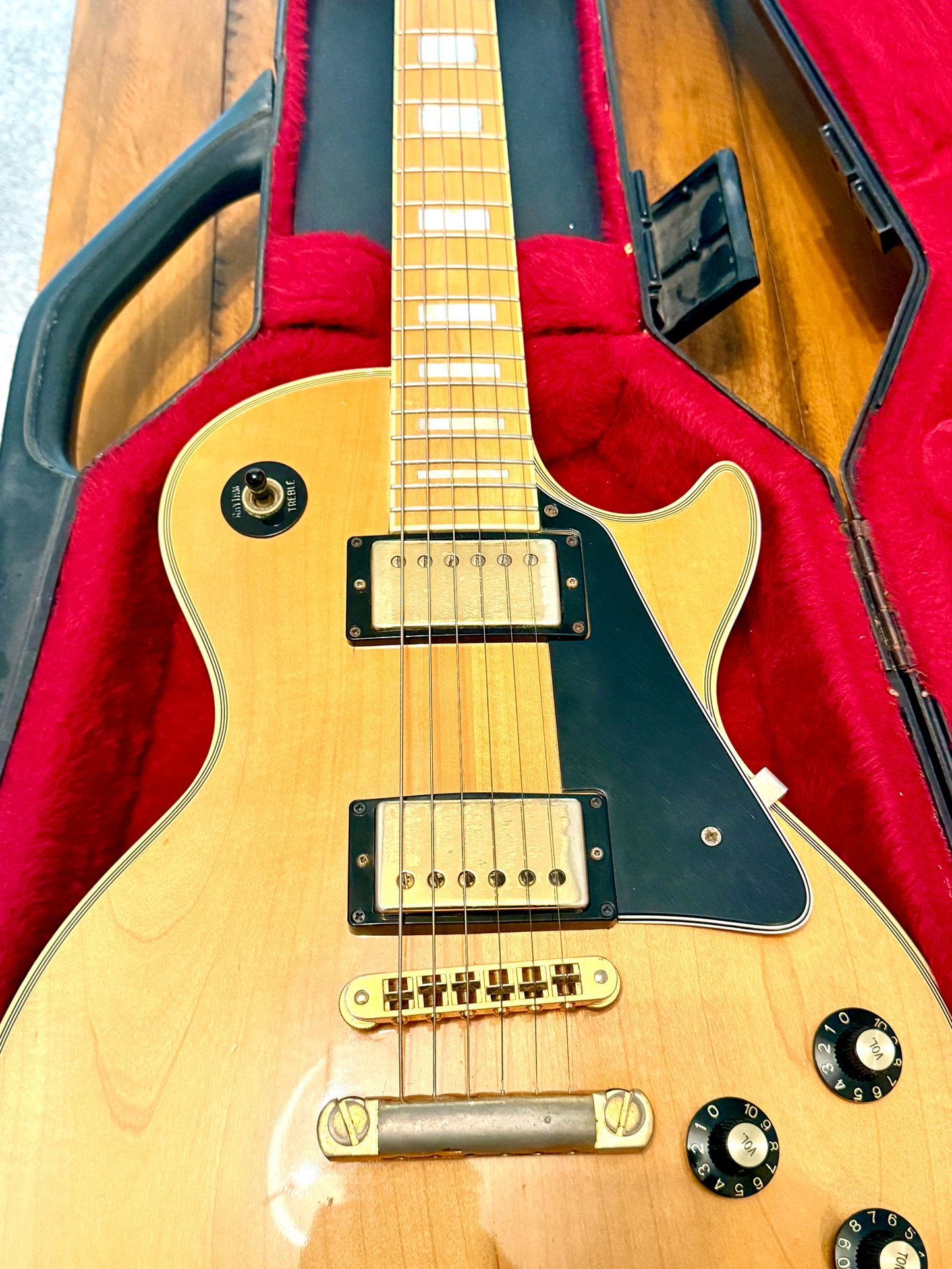 1979 Gibson Les Paul Custom Maple "BLONDE BEAUTY" + OHSC (Chainsaw)