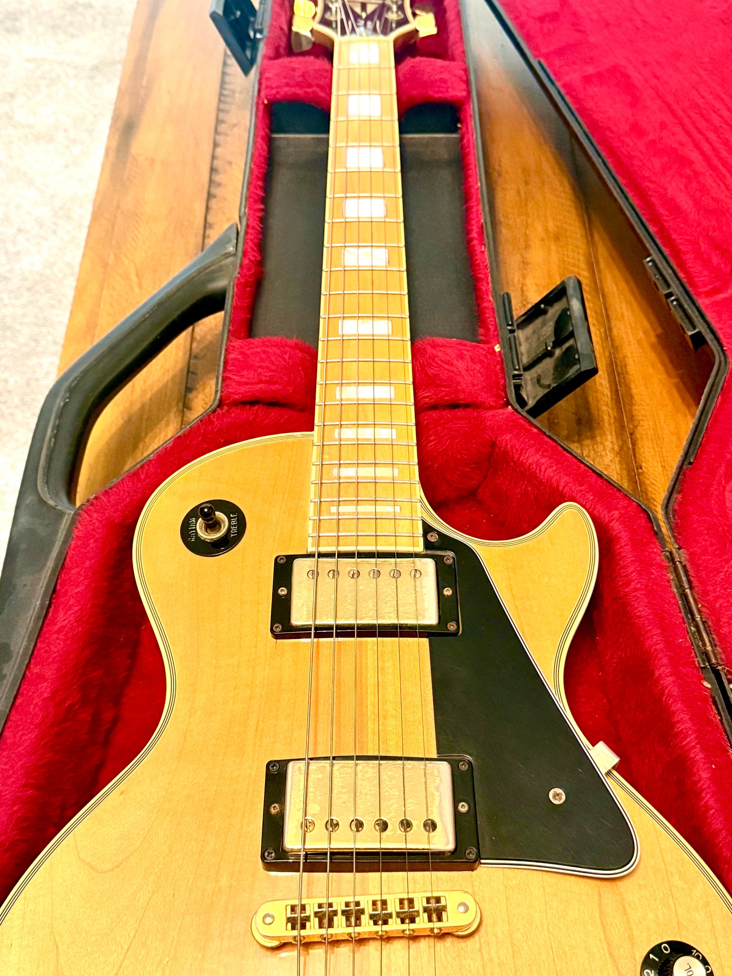 1979 Gibson Les Paul Custom Maple "BLONDE BEAUTY" + OHSC (Chainsaw)