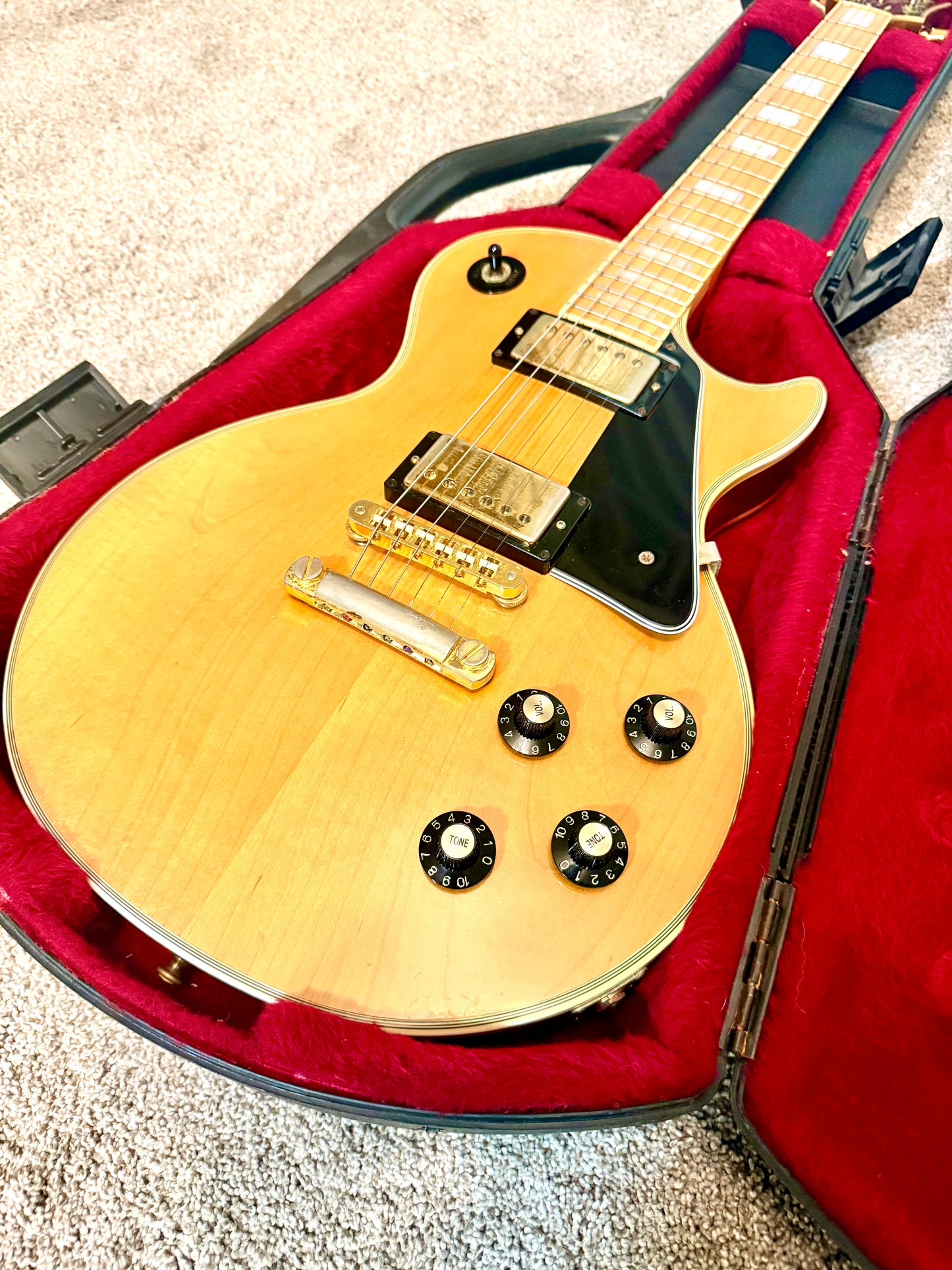 1979 Gibson Les Paul Custom Maple "BLONDE BEAUTY" + OHSC (Chainsaw)