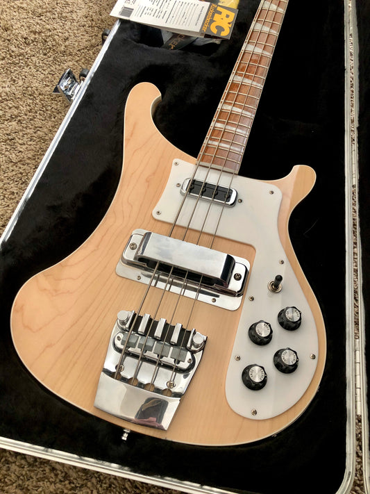 2017 Rickenbacker "4003 MAPLEGLO" Natural + OHSC + Case Candy