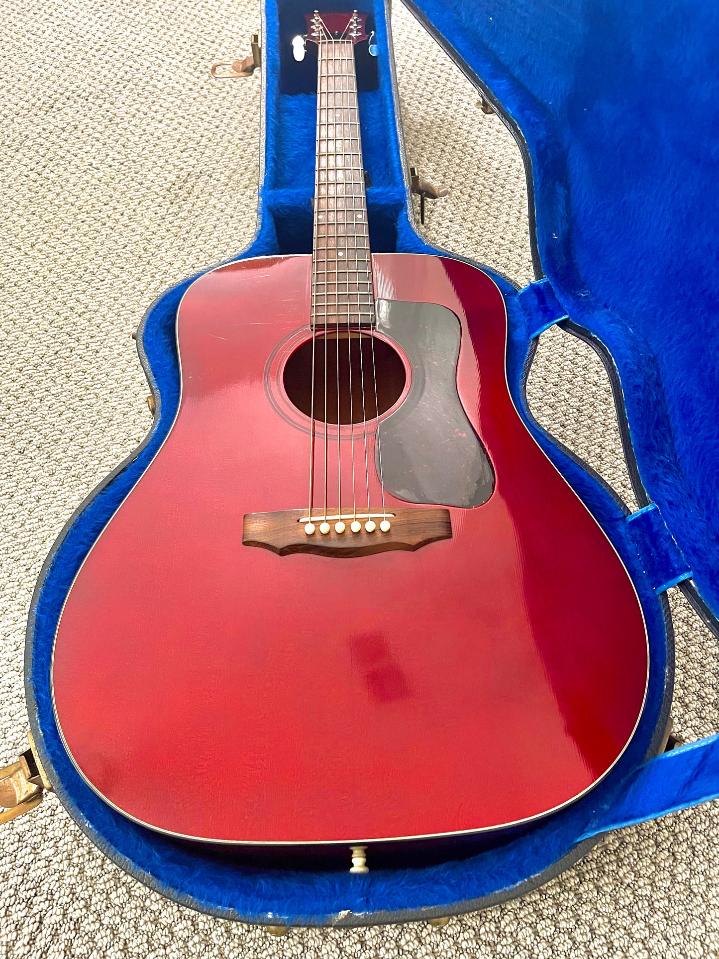 1978 Guild D-25CH "Natural Cherry Red" Dreadnought Acoustic + OHSC