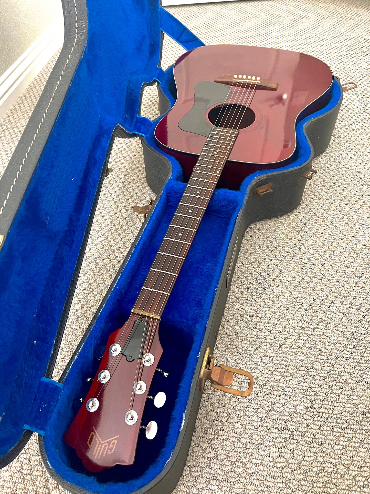 1978 Guild D-25CH "Natural Cherry Red" Dreadnought Acoustic + OHSC