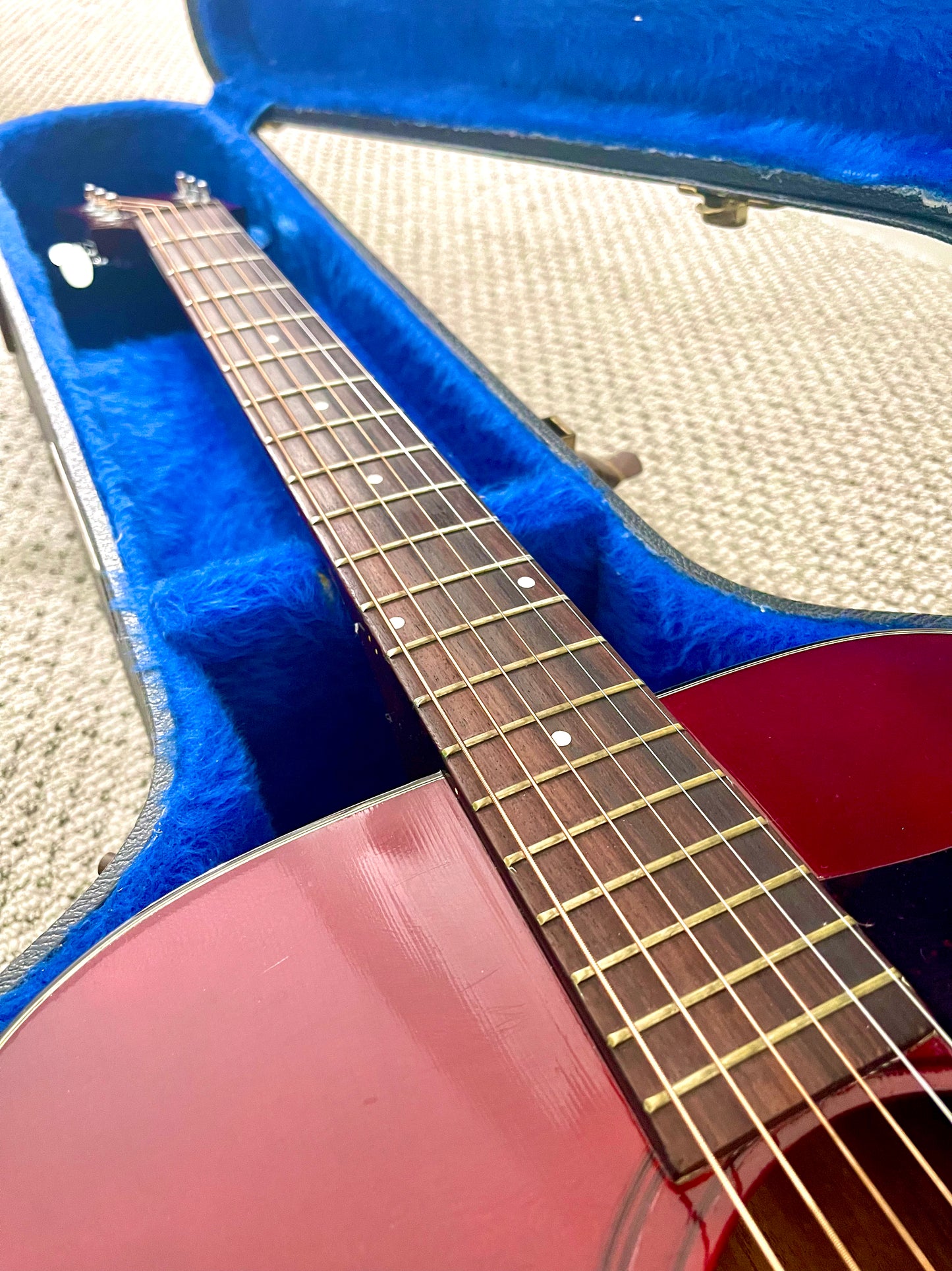 1978 Guild D-25CH "Natural Cherry Red" Dreadnought Acoustic + OHSC