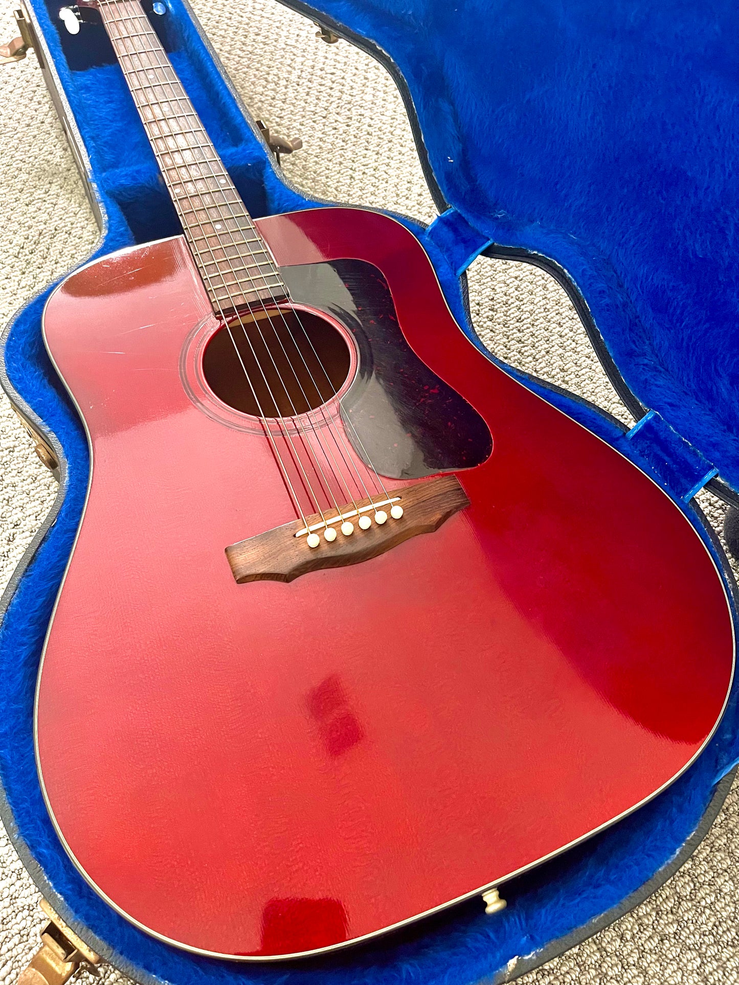 1978 Guild D-25CH "Natural Cherry Red" Dreadnought Acoustic + OHSC