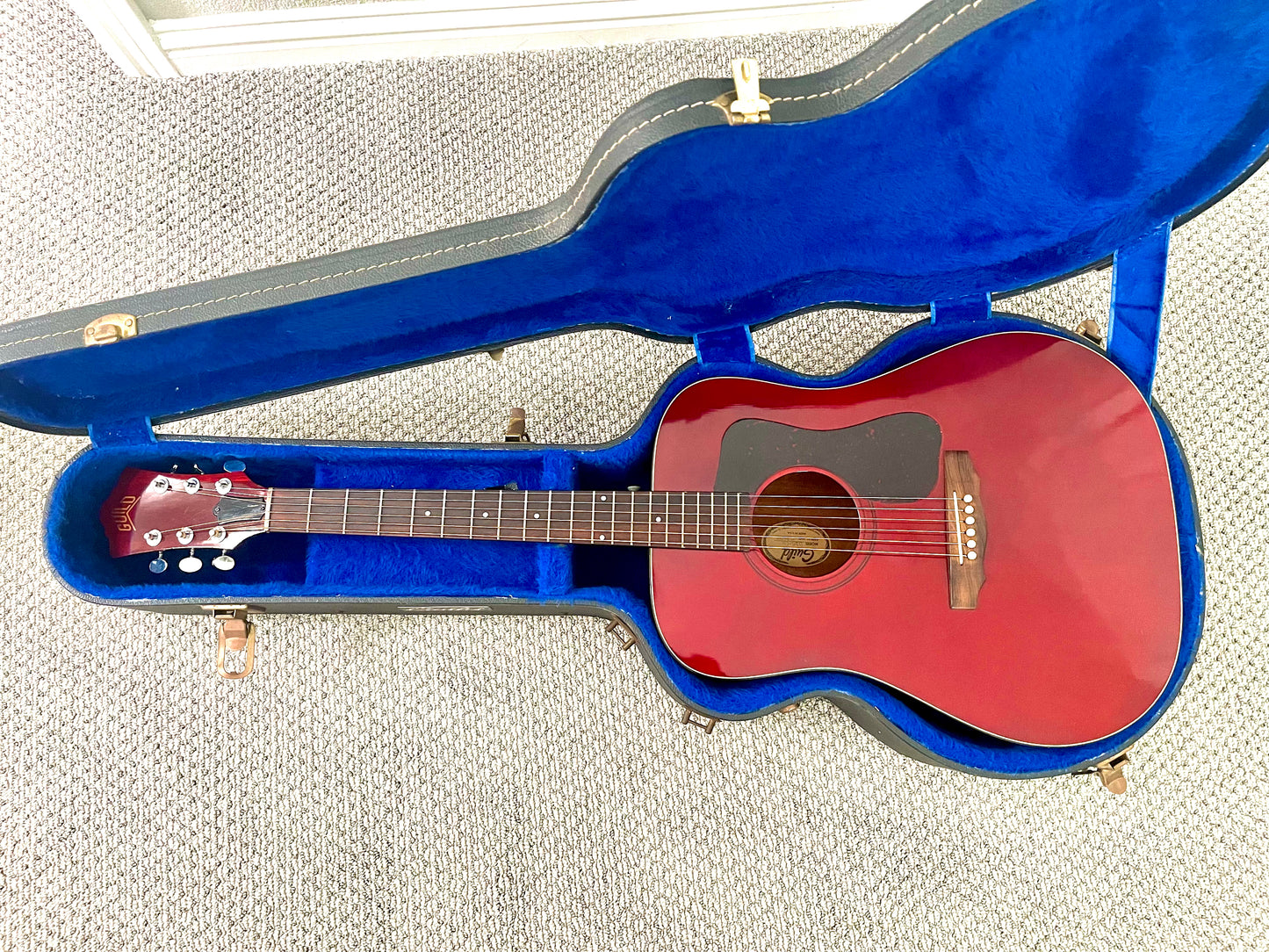 1978 Guild D-25CH "Natural Cherry Red" Dreadnought Acoustic + OHSC