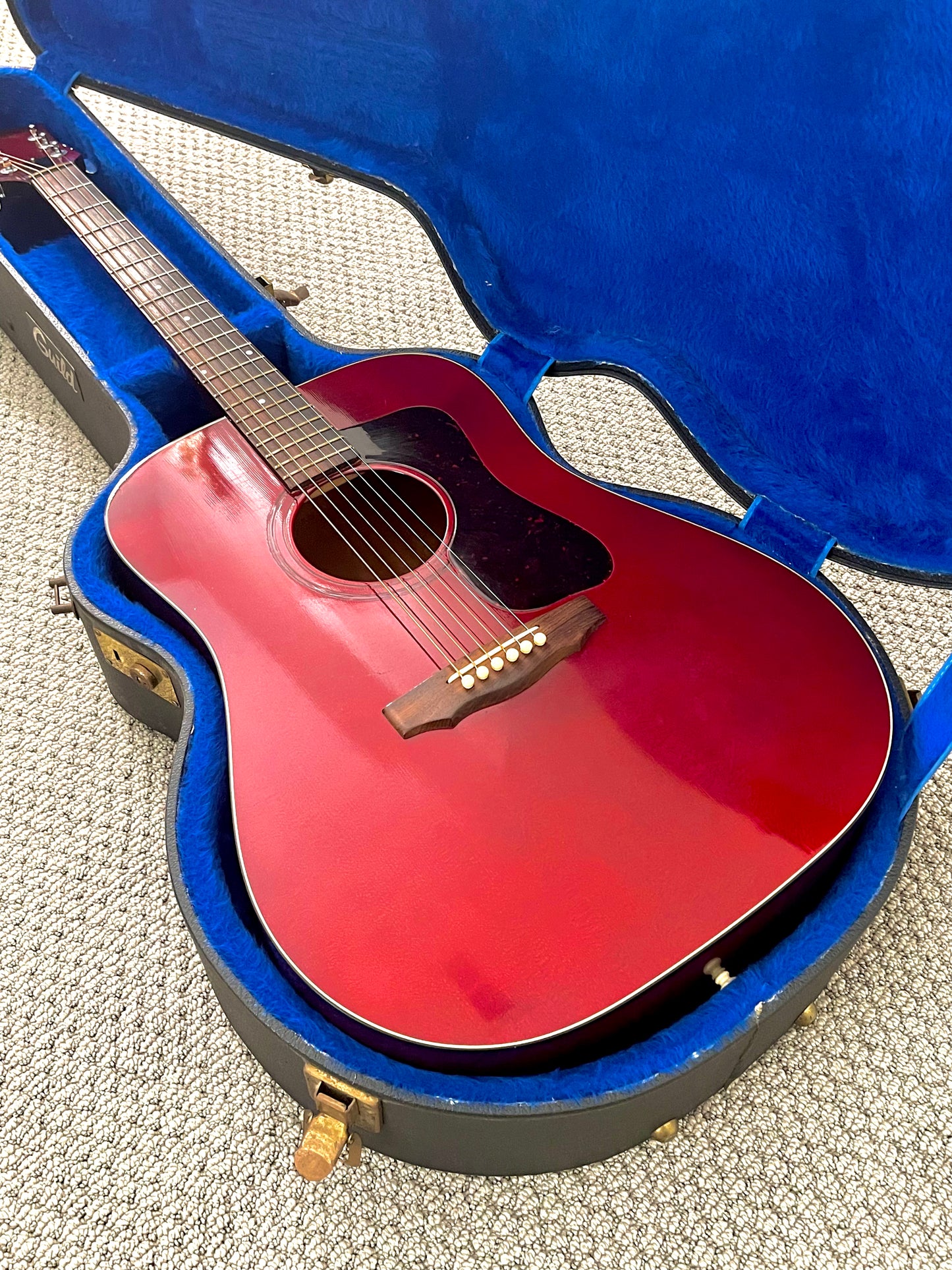 1978 Guild D-25CH "Natural Cherry Red" Dreadnought Acoustic + OHSC