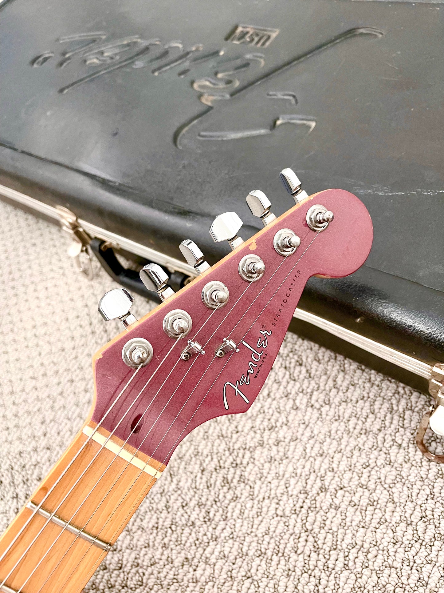 1995 Fender Stratocaster American Standard "Burgundy Mist" Limited + OHSC